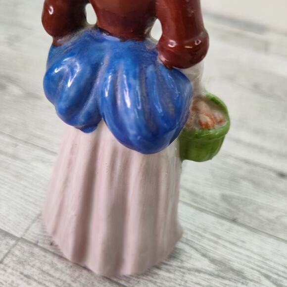 Colonial Woman Holding Basket Made in Japan 6" Figurine‎ Home Decor - Picture 6 of 10